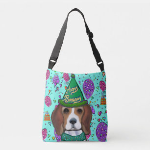 GEBURTSTAG BEAGLES  TRAGETASCHEN MIT LANGEN TRÄGERN