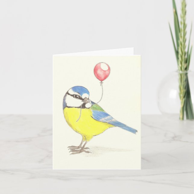 Geburtstag Birdy Karte (Vorderseite)