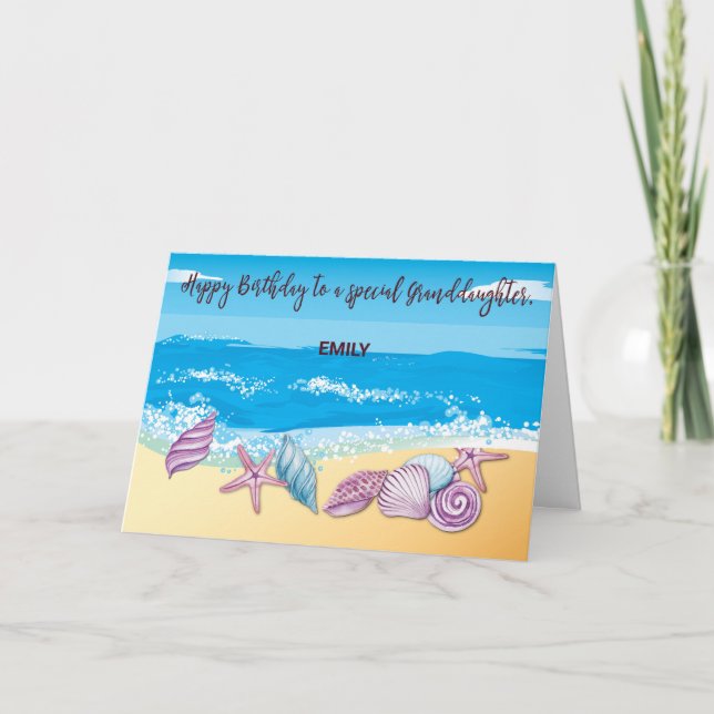 Geburtstag bis Personalisierte Großtochter Karte (Vorderseite)