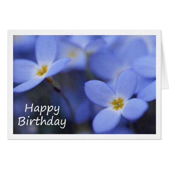 Geburtstag - Bluettes Gruß-Karte Karte