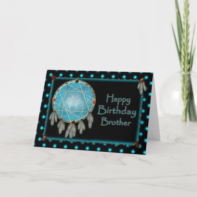 GEBURTSTAG - BRUDER - SPRÜCHER KARTE (Vorderseite)