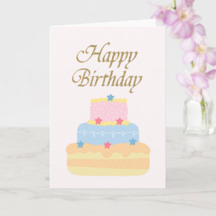 Geburtstag Cake Happy Birthday Karte