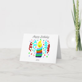 Geburtstag Candle Grüße Kleine Grußkarte Einladung