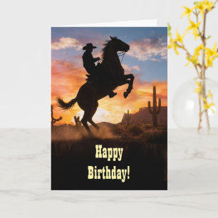 Geburtstag Country Western Cowboy Inspirierend Rei Karte