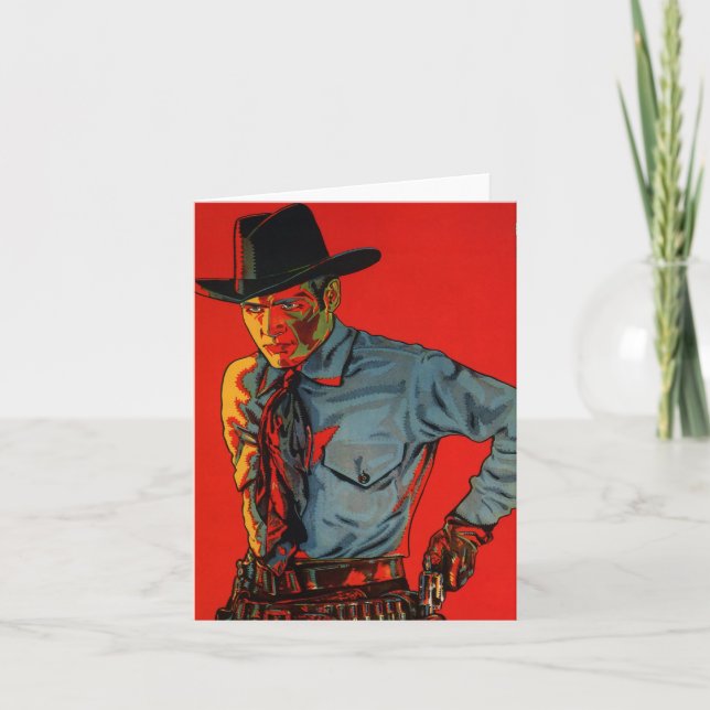 Geburtstag Cowboy! Karte (Vorderseite)