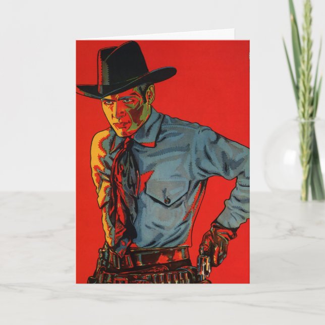Geburtstag Cowboy! Karte (Vorderseite)