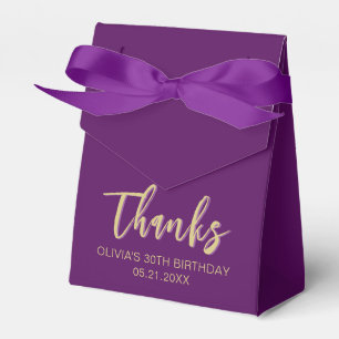 Geburtstag dank Einfache moderne Lila Gefälligkeit Geschenkschachtel
