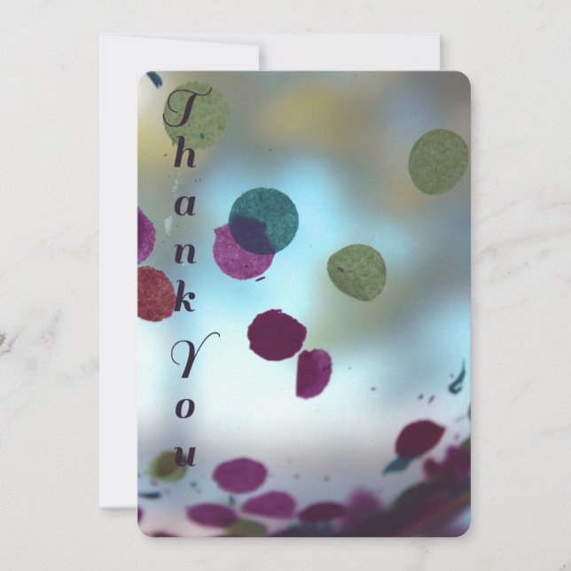 Geburtstag danken Ihnen zu kardieren Dankeskarte (Vorderseite)