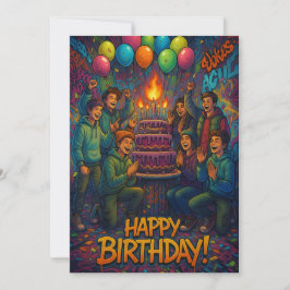 Geburtstag. Dankeskarte