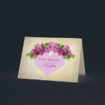 GEBURTSTAG - DAUGHTER - Elegant mit Lilacs & Herz Karte<br><div class="desc">Lassen Sie sich von diesem irdischen,  aber eleganten Gruß an ihrem Geburtstag verzaubern,  der sicherlich ihren Tag aufheitern wird.  Schöne Lilacs direkt vom Garten!</div>