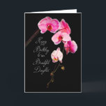 GEBURTSTAG - DAUGHTER - FUCHSIA ORCHIDEN KARTE<br><div class="desc">SIEHE DIESES BILD FÜR VIELE ANDERE KATEGORIEN.</div>