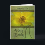 GEBURTSTAG - DAUGHTER - GELBTER TAG KARTE<br><div class="desc">SIEHE GLEICHES BILD FÜR ANDERE GEBURTSTAGE,  DANKE UND DENKEN SIE ZUSAMMEN MIT DER EINLADUNG</div>