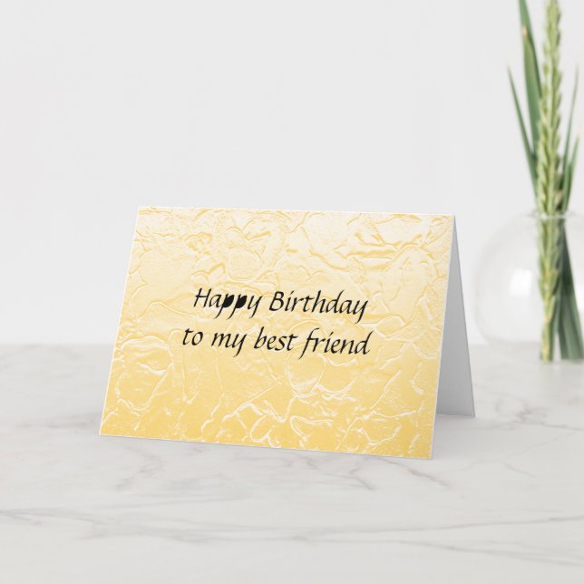 Geburtstag der besten Freundin Karte (Vorderseite)
