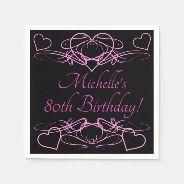 Geburtstag der Frau Serviette (Vorderseite)