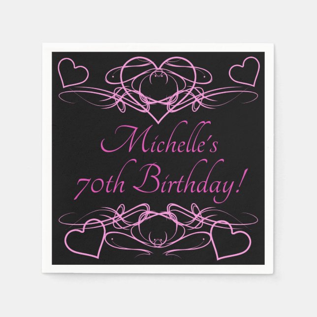 Geburtstag der Frau Serviette (Vorderseite)