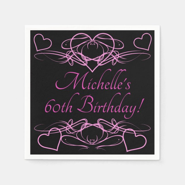 Geburtstag der Frau Serviette (Vorderseite)