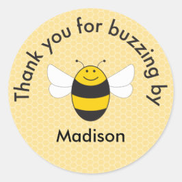 Geburtstag der Hummeln Danke, dass Sie aufkleben Runder Aufkleber