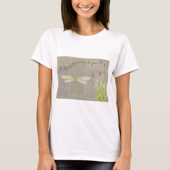 Geburtstag der Libellen T-Shirt (Vorderseite)
