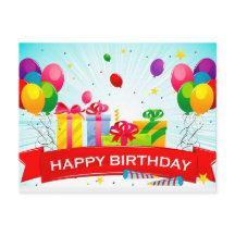 Geburtstag der Postkarte