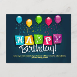 Geburtstag der Postkarte