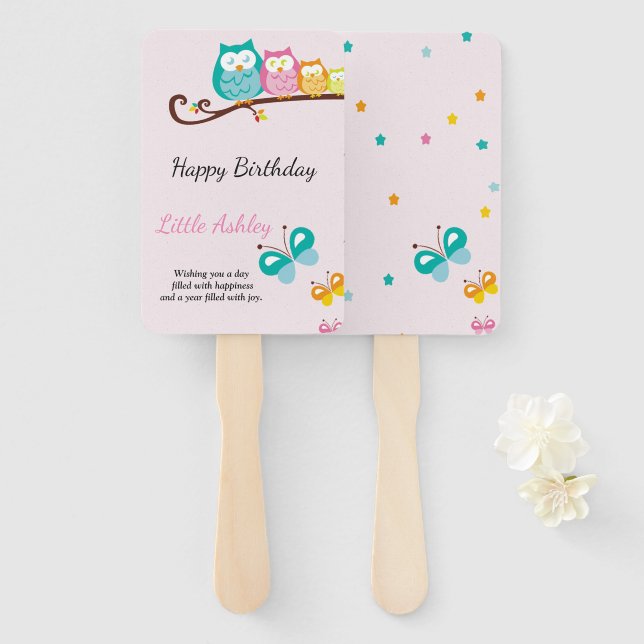 Geburtstag der Süßkeule und des Schmetterlings Fächer (Vorne und Hinten)