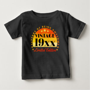 Geburtstag der Vintag Limited Edition Baby T-shirt