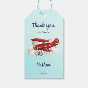 Geburtstag des Flugzeugs Vielen Dank für Tag Geschenkanhänger