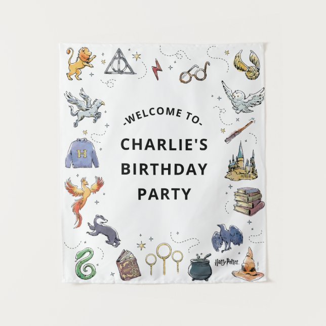 Geburtstag des Harry-Potter-Icons Wandteppich (Vorderseite)