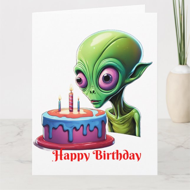 Geburtstag des Himmelsbesuchers Karte (Vorderseite)