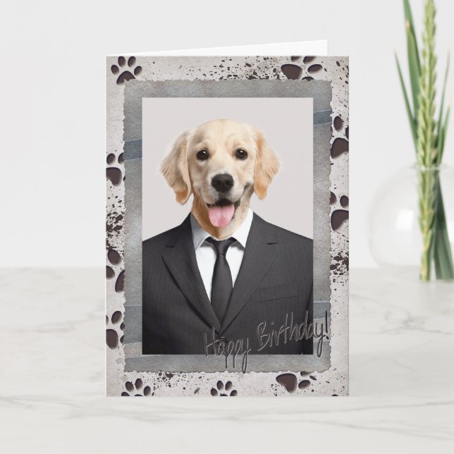 Geburtstag des Hundes Karte (Vorderseite)