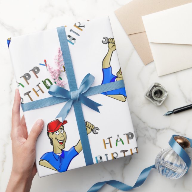 Geburtstag des Ingenieurs Geschenkpapier (Schenken)