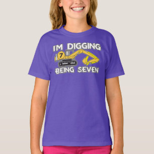 Geburtstag des Kindes, ich werde sieben T - Shirt. T-Shirt