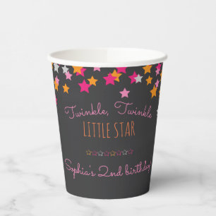 Geburtstag des Kindes Twinkle Twinkle Little Star Pappbecher