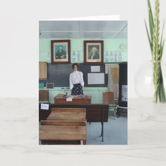 Geburtstag des Lehrers, Eine-Zimmer-Schule Karte