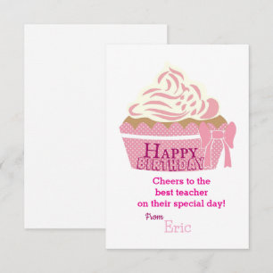 Geburtstag des Lehrers Karte