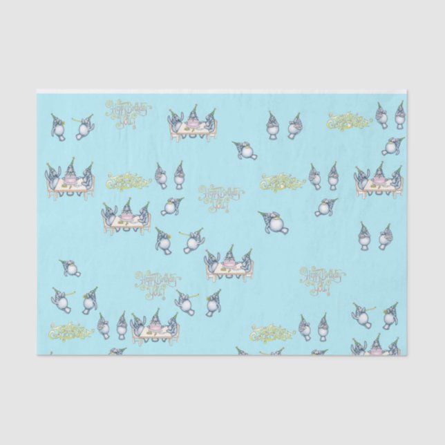 Geburtstag des Manatees Seidenpapier (Vorderseite)