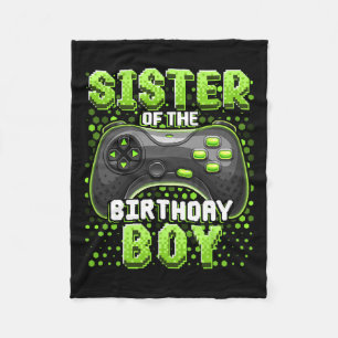 Geburtstag des Matching Video Game des Jungen Matc Fleecedecke