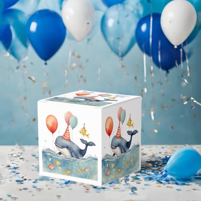 Geburtstag des niedlichen Whale Boys Geschenkschachtel (Von Creator hochgeladen)