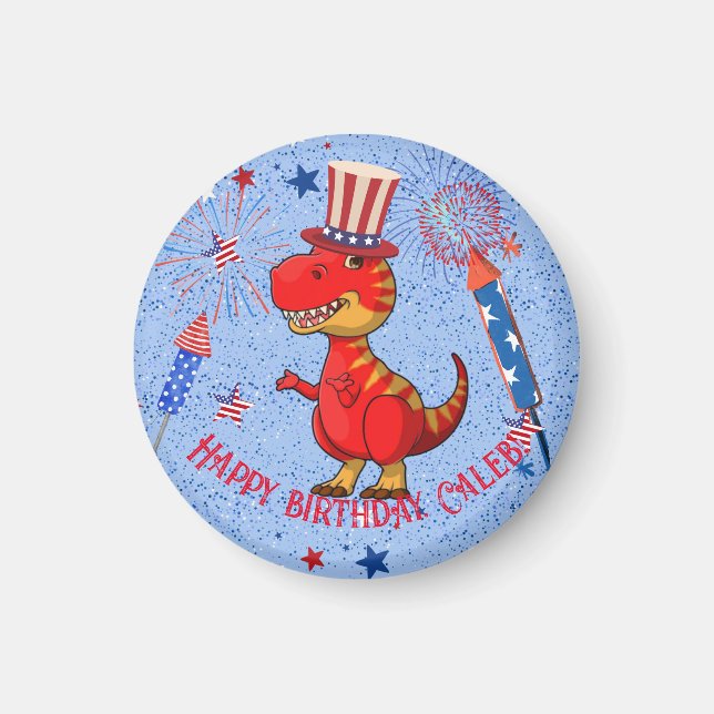 Geburtstag des Patrioten Dinosauriers, Magnet (Vorne)