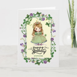 Geburtstag des St. Patrick's Day. Little Irish Pri Karte