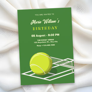 Geburtstag des Tennisplatzes Einladung