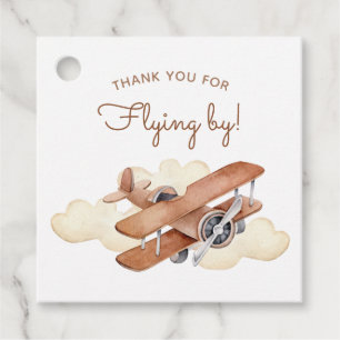 Geburtstag des Vintagen Flugzeugjungen Geschenkanhänger
