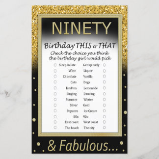 Geburtstag dieses oder jenes Spiel