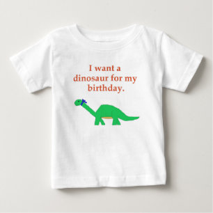 Geburtstag Dinosaurier Bekleidung Baby T-shirt