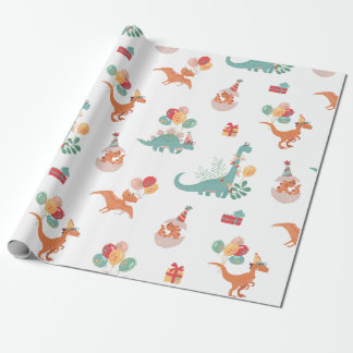 Geburtstag Dinosaurier! Geschenkpapier