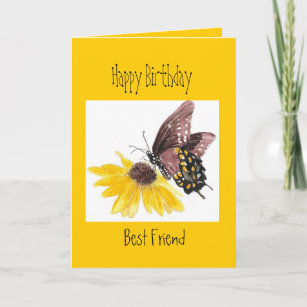 Geburtstag - Du bist der Schmetterling - Der beste Karte