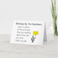 Geburtstag durch die Zahlen - ein lustiges Geburts