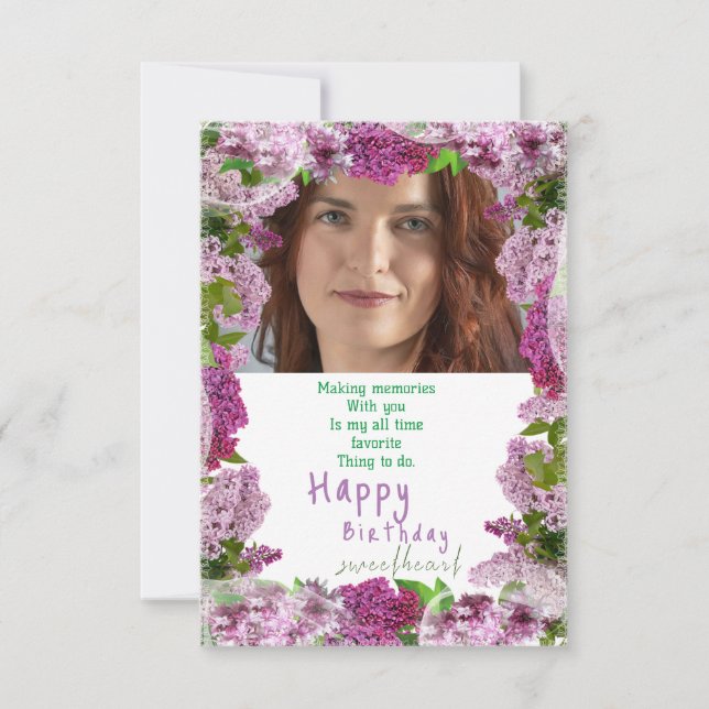 Geburtstag einer Freundin Karte (Vorderseite)