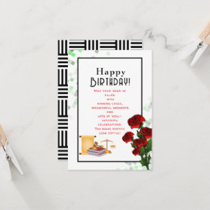 Geburtstag eines Anwalts Karte