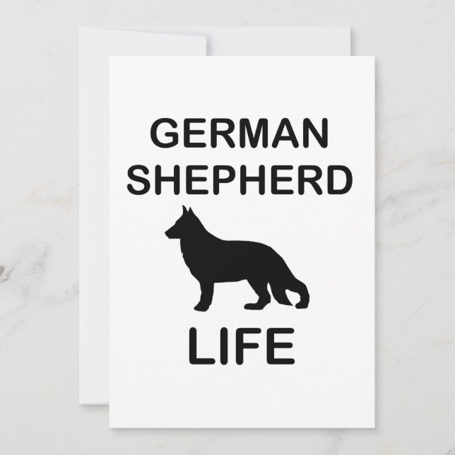 Geburtstag eines deutschen Hirten Einladung (Vorderseite)